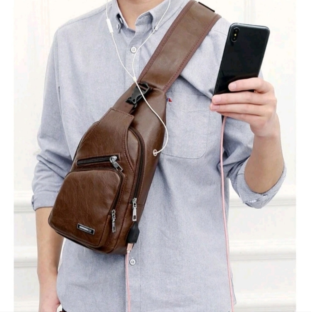 NEW Brown Chest Bag